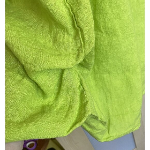 Italy linen Maxi skirt Sz OS Summer Arttowear Lagen Look Casual Beach Travel Art - Picture 3 of 5